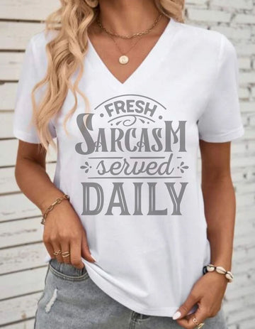 SARCASM SERVED DAILY TEE