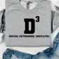 D3 Driven. Determined. Dedicated. – Motivational Graphic Tee