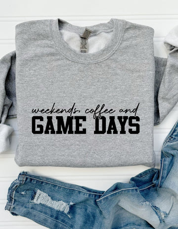 Weekend, Coffee, and Game Days Tee